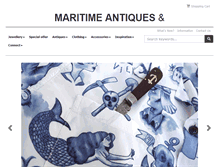 Tablet Screenshot of maritime-antiques.dk